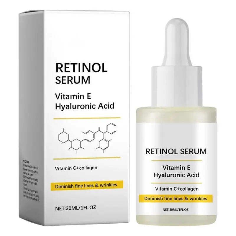 Sérum Visage Rétinol & Hyaluronique – Lisse, Raffermit et Illumine