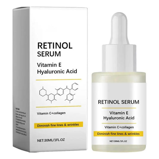 Sérum Visage Rétinol & Hyaluronique – Lisse, Raffermit et Illumine